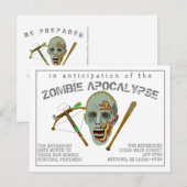 Carte Postale Faire-part Adresse drôle mobile de la batte | d'arbalète de (Devant / Derrière)