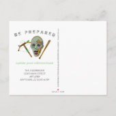 Carte Postale Faire-part Adresse drôle mobile de la batte | d'arbalète de (Dos)