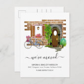 Carte Postale Faire-part Adresse nouvelle aquarelle simple moderne (Devant / Derrière)