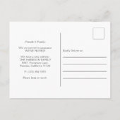 Carte Postale Faire-part Adresse nouvelle aquarelle simple moderne (Dos)