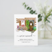 Carte Postale Faire-part Adresse nouvelle aquarelle simple moderne (Debout devant)