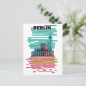 Carte Postale Faire-part Affiche de voyage à Berlin (Debout devant)