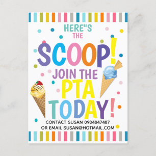 Carte Postale Faire-part Aides volontaires de thème d'événement de Pta ou