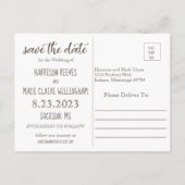 Carte Postale Faire-part Ajouter une photo à ce romantique Enregistrer la c (Dos)