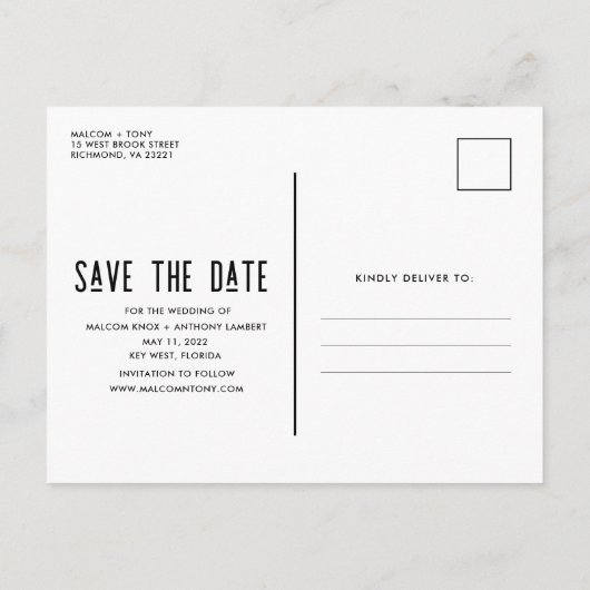 Carte Postale Faire-part Alcool, Nourriture, Danse Ridicule Drôle LGBT Gay (Dos)