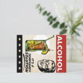 CARTE POSTALE FAIRE-PART ALCOOL SOLUTION MAN (Debout devant)