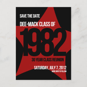 Carte Postale Faire-part Alice - la Réunion de classe