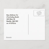 Carte Postale Faire-part Aller à Seattle WA Vintage Changement d'adresse (Dos)