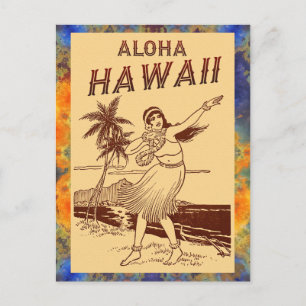 Carte Postale Faire-part Aloha Hawaii ! 