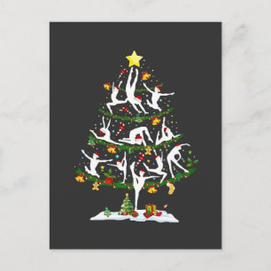 Carte Postale Faire-part Amateur de danse de ballet Éclairage de Noël Balle