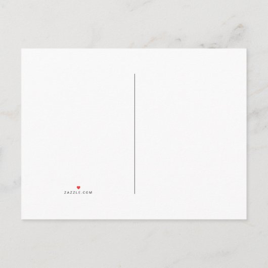 Carte Postale Faire-part Amour (Dos)