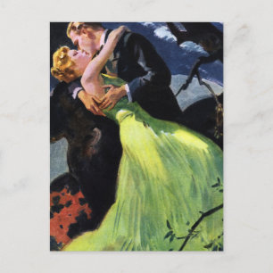 Carte Postale Faire-part Amour et Romance Vintage, Sauvegarder la Date