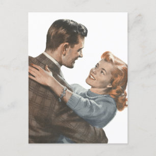 Carte Postale Faire-part Amour Vintage, Romance, Romantique, Économisez la 