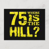 Carte Postale Faire-part Amusant 75e année Anniversaire Enregistrer la date (Devant)