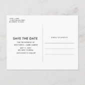 Carte Postale Faire-part Amusant budget photo mariage Enregistrer la date (Dos)