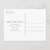 Carte Postale Faire-part Amusant budget photo mariage Enregistrer la date (Dos)