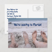 Carte Postale Faire-part Amusant Déménagement en Floride changement d'adres (Devant / Derrière)