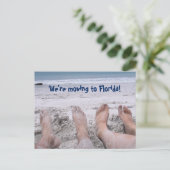 Carte Postale Faire-part Amusant Déménagement en Floride changement d'adres (Debout devant)