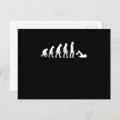 Carte Postale Faire-part Amusant Nage Humain Évolution Nage Conception nage (Devant / Derrière)