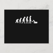 Carte Postale Faire-part Amusant Nage Humain Évolution Nage Conception nage (Devant)