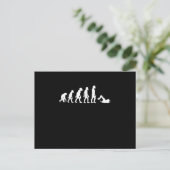 Carte Postale Faire-part Amusant Nage Humain Évolution Nage Conception nage (Debout devant)