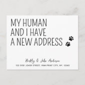 Carte Postale Faire-part Amusant Nous Avons Déplacé Nouvelle Adresse Animau (Devant)