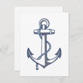 Carte Postale Faire-part Anchor Save The Date (Devant / Derrière)