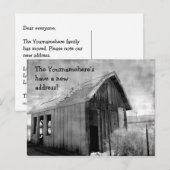 Carte Postale Faire-part Ancienne nouvelle adresse (Devant / Derrière)