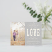 CARTE POSTALE FAIRE-PART ANCIENNE VINTAGE | ENREGISTRER LA DATE D'ANNONCE (Debout devant)