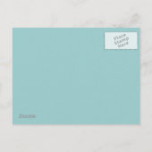 Carte Postale Faire-part ancre de plage mariage nautique save the date (Dos)