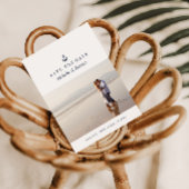 Carte Postale Faire-part ANCRE MARIAGE NAUTICAL Photo ENREGISTRER LA DATE