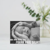 Carte Postale Faire-part Anniversaire personnalisé 2 (Debout devant)