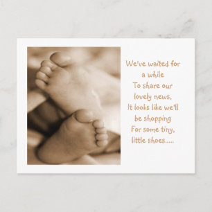 Carte Postale Faire-part Annonce de bébé