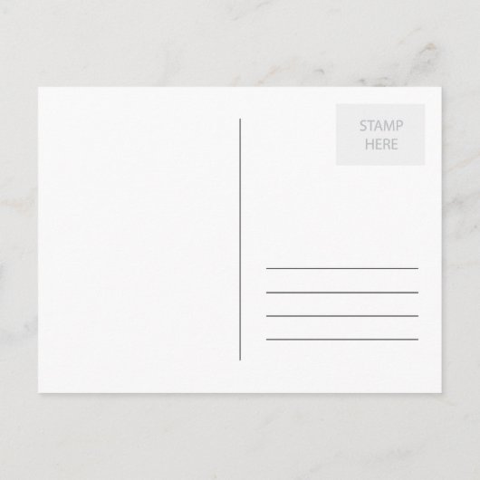 Carte Postale Faire-part Annonce de Changement d'Adresse (Dos)