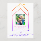 Carte Postale Faire-part Annonce de changement d'adresse de maison moderne (Devant)