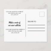 Carte Postale Faire-part Annonce de changement d'adresse de paysage océaniq (Dos)