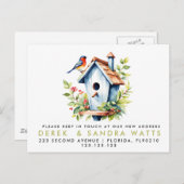 Carte Postale Faire-part annonce de changement d'adresse nous avons déménag (Devant / Derrière)