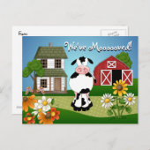 Carte Postale Faire-part Annonce de déménagement (Devant / Derrière)