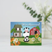 Carte Postale Faire-part Annonce de déménagement (Debout devant)