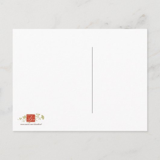 Carte Postale Faire-part Annonce de déménagement (Dos)