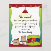 Carte Postale Faire-part Annonce de déménagement (Devant)