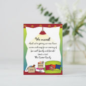 Carte Postale Faire-part Annonce de déménagement (Debout devant)