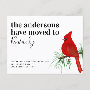 Carte Postale Faire-part Annonce de déménagement Cardinal Kentucky