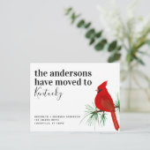 Carte Postale Faire-part Annonce de déménagement Cardinal Kentucky (Debout devant)