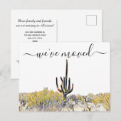 Carte Postale Faire-part Annonce de déménagement dans le désert d'Arizona a (Devant / Derrière)