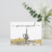 Carte Postale Faire-part Annonce de déménagement dans le désert d'Arizona a (Debout devant)