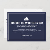 Carte Postale Faire-part Annonce de déménagement dans une nouvelle maison b (Devant / Derrière)