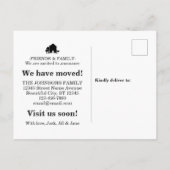 Carte Postale Faire-part Annonce de déménagement dans une nouvelle maison b (Dos)