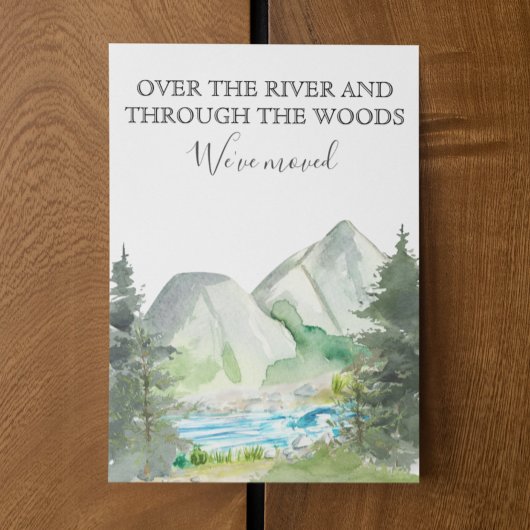 Carte Postale Faire-part Annonce de déménagement dans une nouvelle maison C