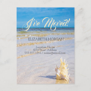 Carte Postale Faire-part Annonce de déménagement de Beach Waves
